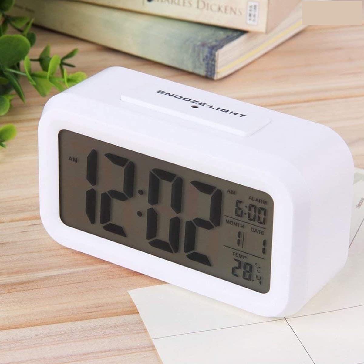 Small White Digital Clock
