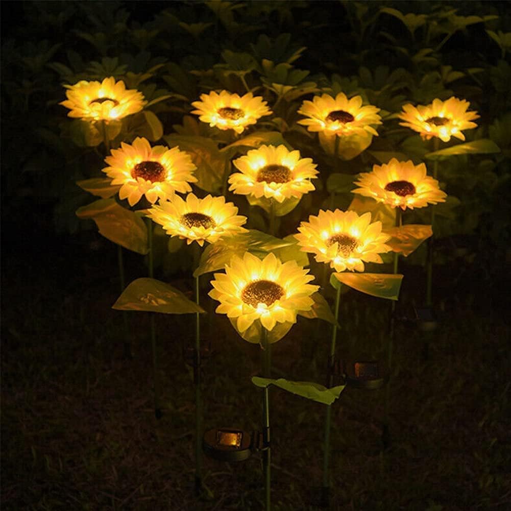 Sunflower Garden Light(2 PIS) Solar Garden Lights Outdoor