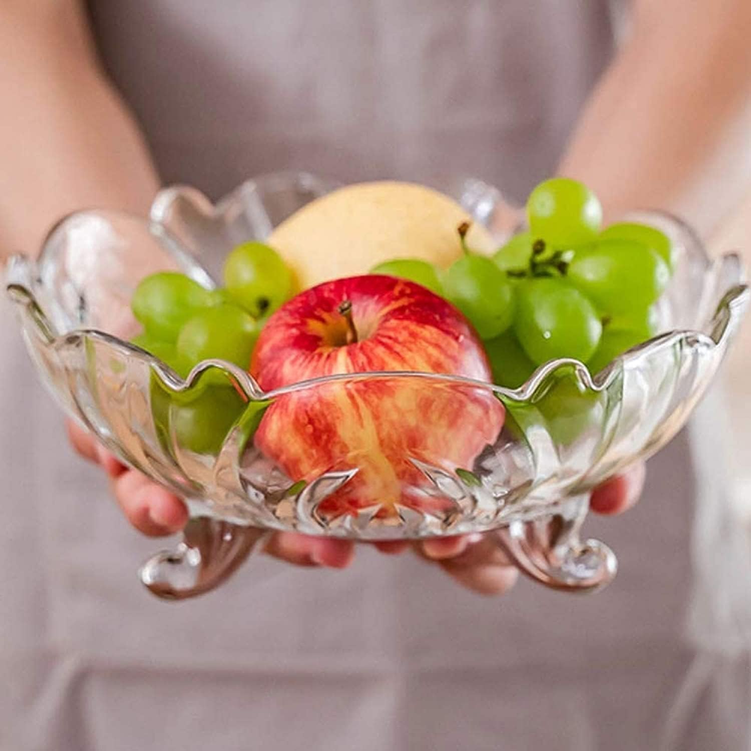 GLASS FRUIT BOWL 20*9 CM