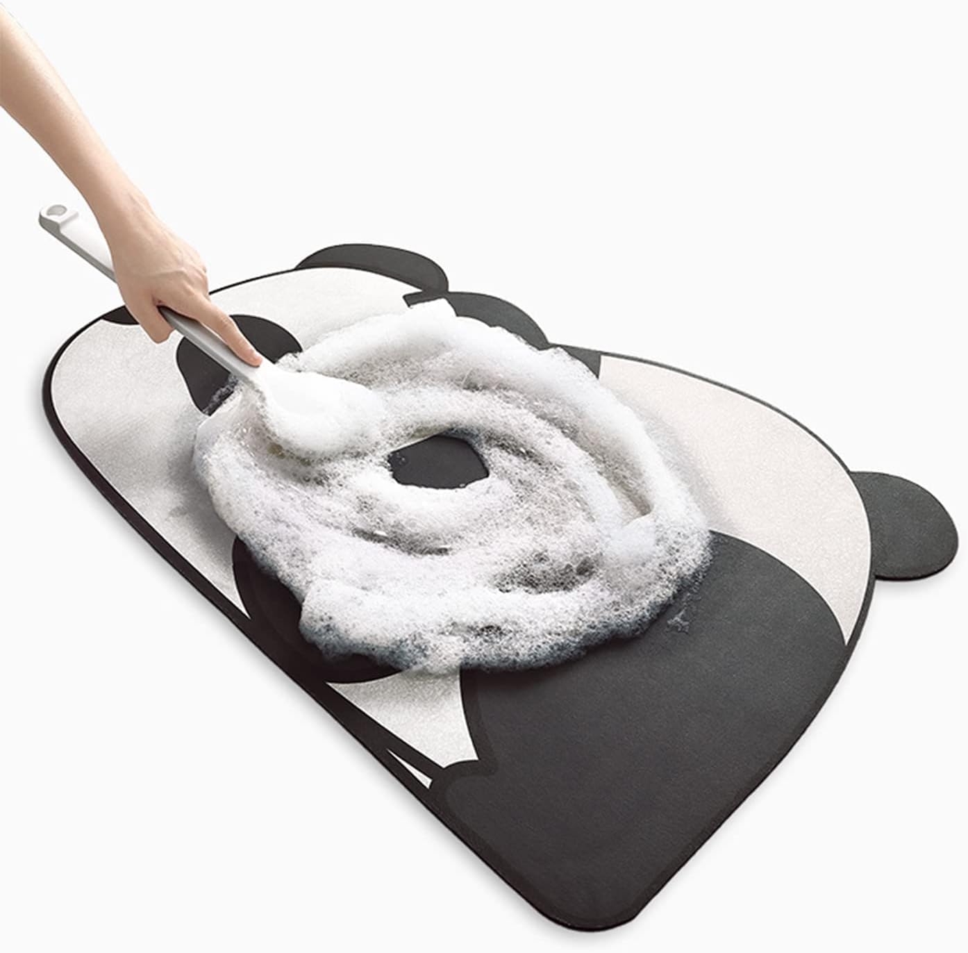 Cute Panda Cartoon Bath Mat – Super Absorbent & Anti-Slip Floor Mat for Bathroom, Kitchen & Home | Quick Dry, Soft Surface, 60 x 40 cm