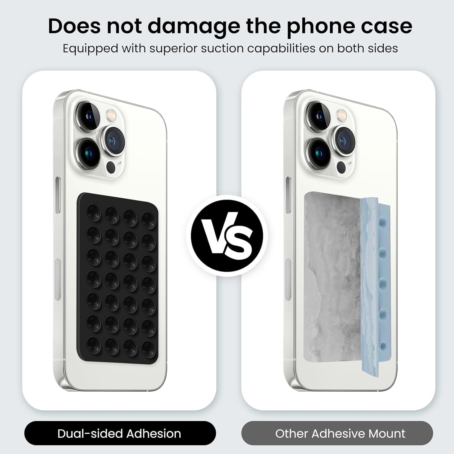 Double-Sided, 2 Pack Suction Cup Phone Case Mount (pack of 2)