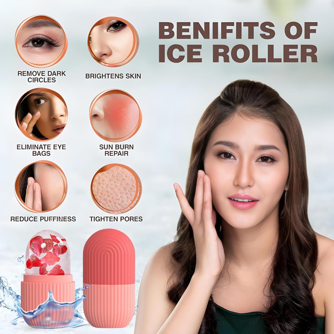 Beauty Ice Roller for Face & Eye Massager (Reusable, Loose)