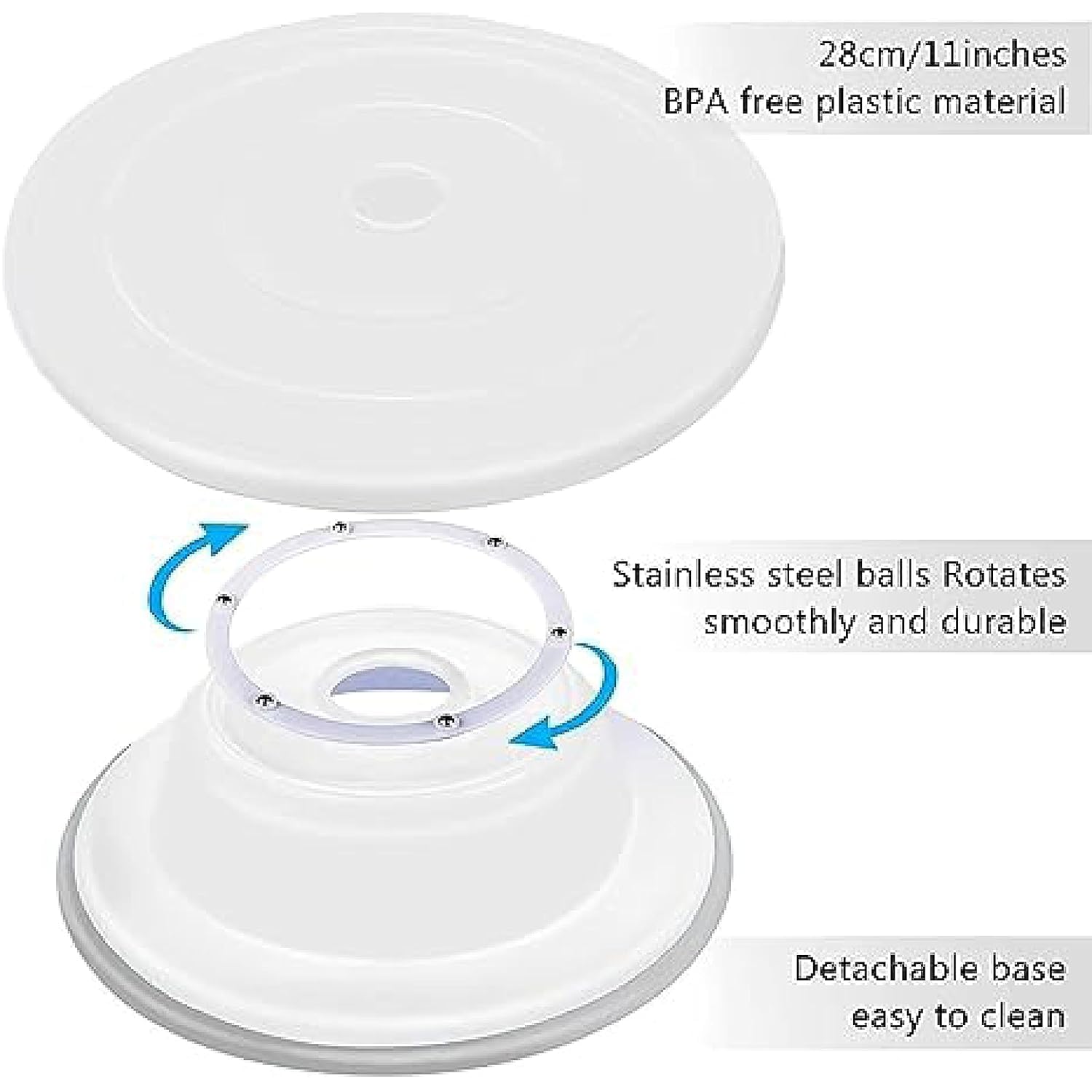 360' cake turn table