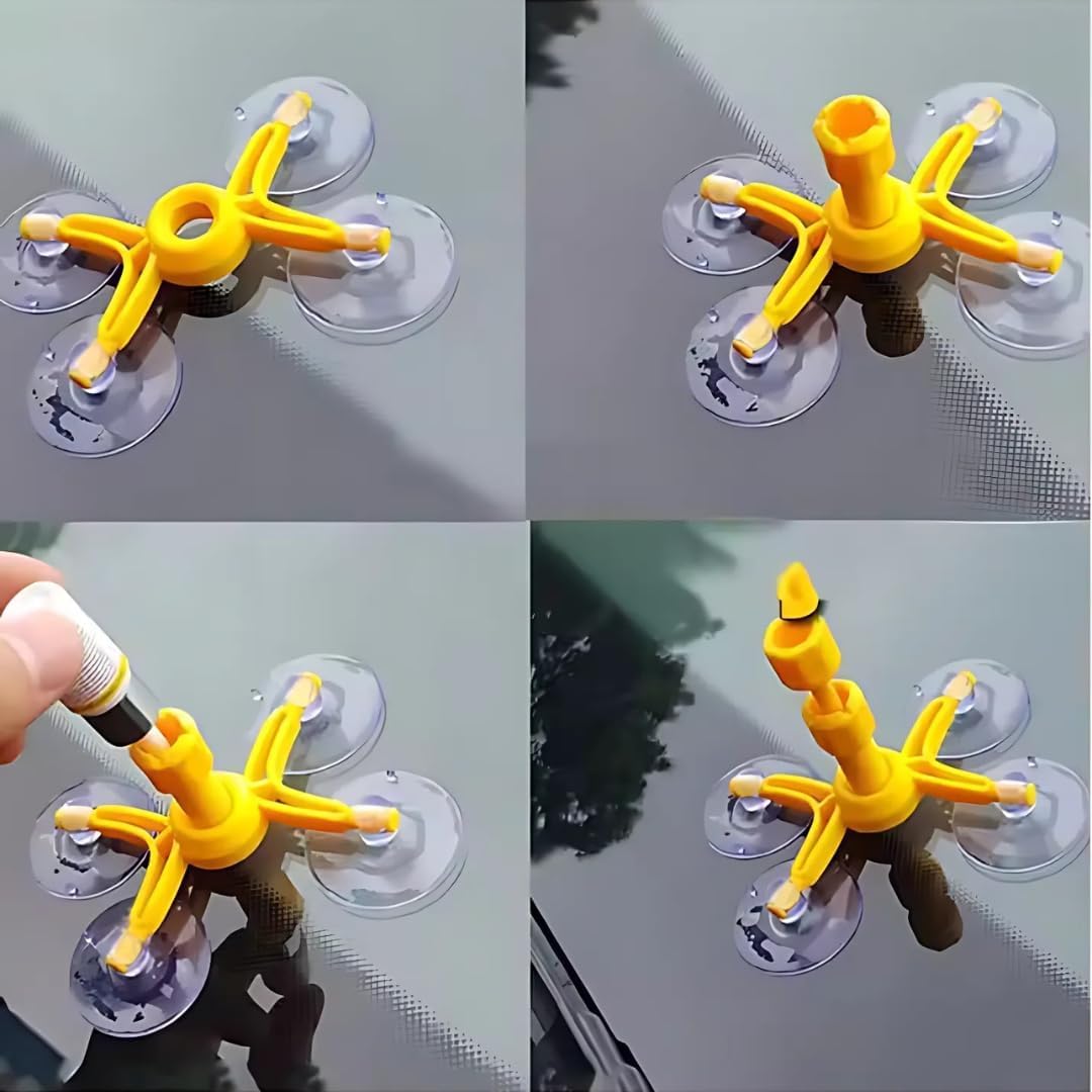 Windshield Repair Kit Fix Chips, Cracks, Bulls-Eye, Star & Nicks