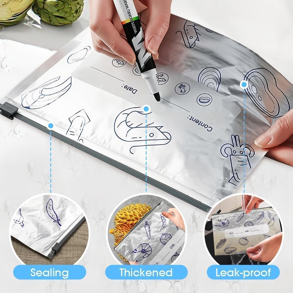 ALUMINUM FOOD STORAGE BAG 10PCS SET (16*20 CM)