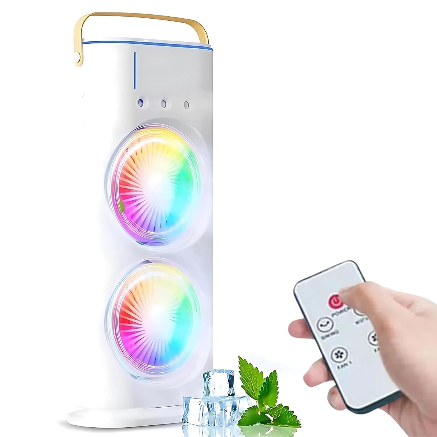 Double End Air Cooler Fan - Mist Cooler Fan - Double Fan Cooler - Air Mist Spray Cooler Fan