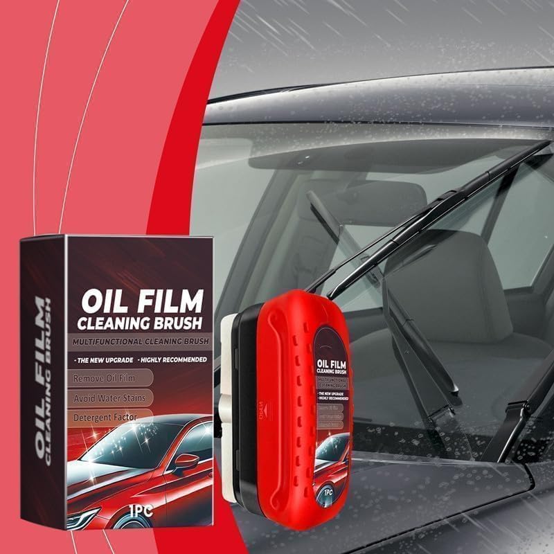 Oil Film Cleaning Brush, Glass Cleaning Board, Car Glass Oil Film Removal Cleaner
