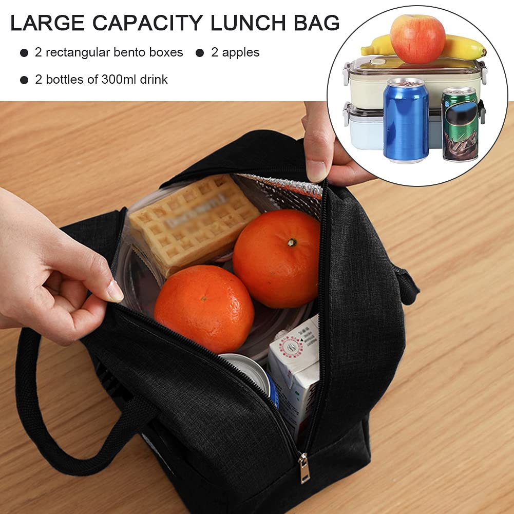 Portable Thermal Lunch Bag (Random Colour)