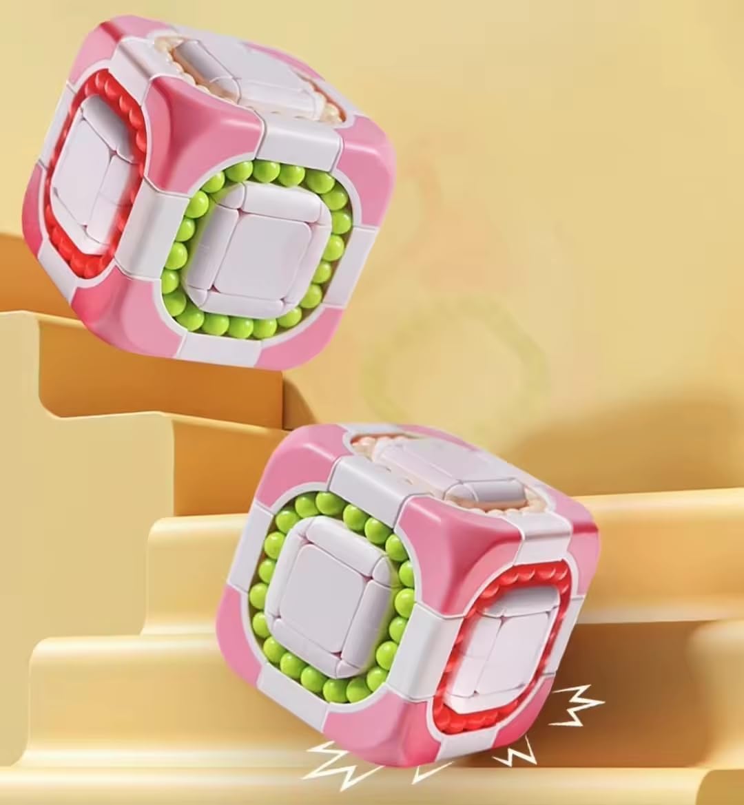 Finger Rotate Rubik Cube Puzzles for Mind Relax Toy Gift,Stickerless Magic Cube Puzzle