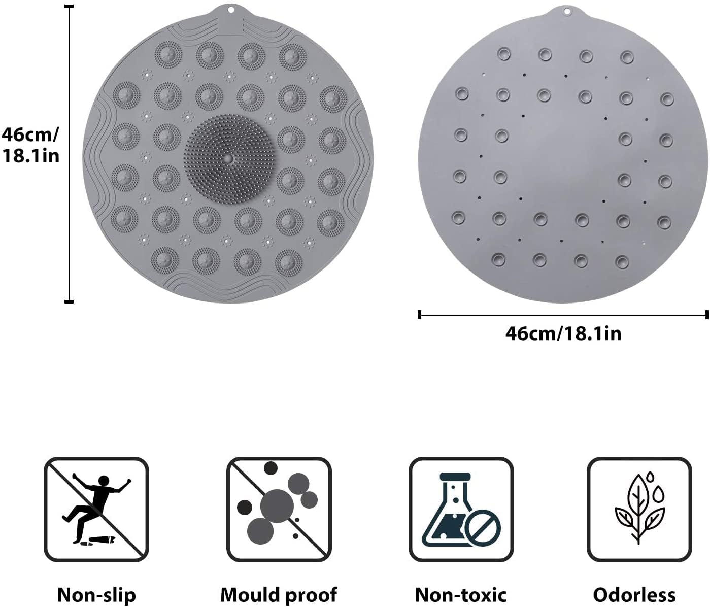 Round Bathroom Mat