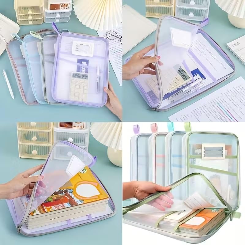 A4 MESH ZIPPER DOCUMENT BAG 33*26 CM (1pc)