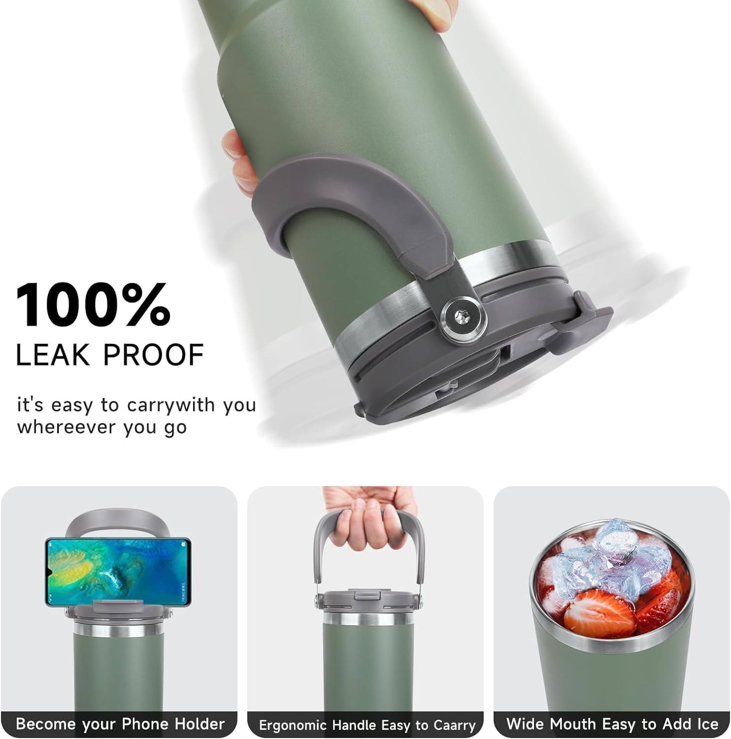 Tumbler Vacuum Mug 900 ml Stainless Steel Tumbler with Straw