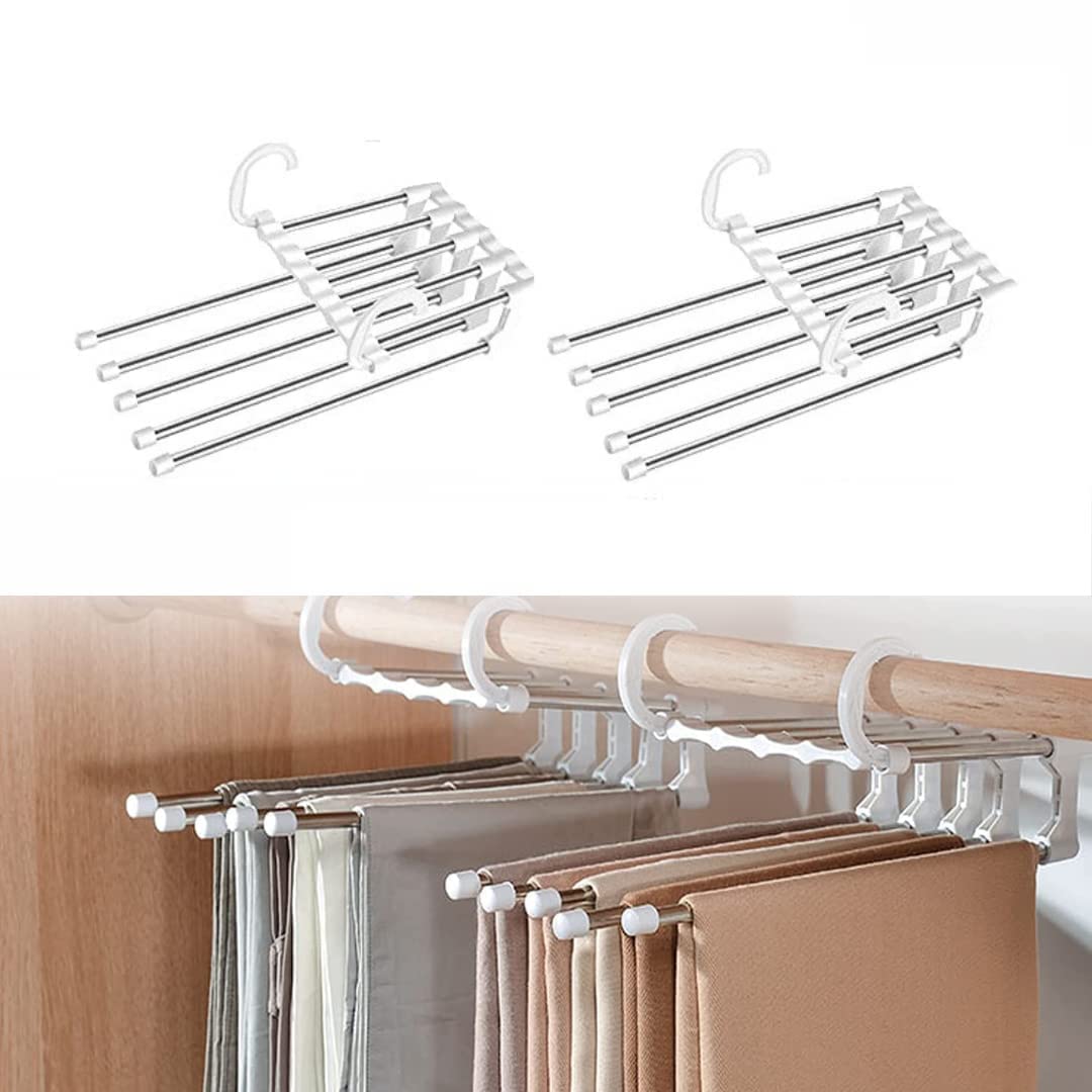5 in 1 ABS Foldable Hangers (Pack of 2)