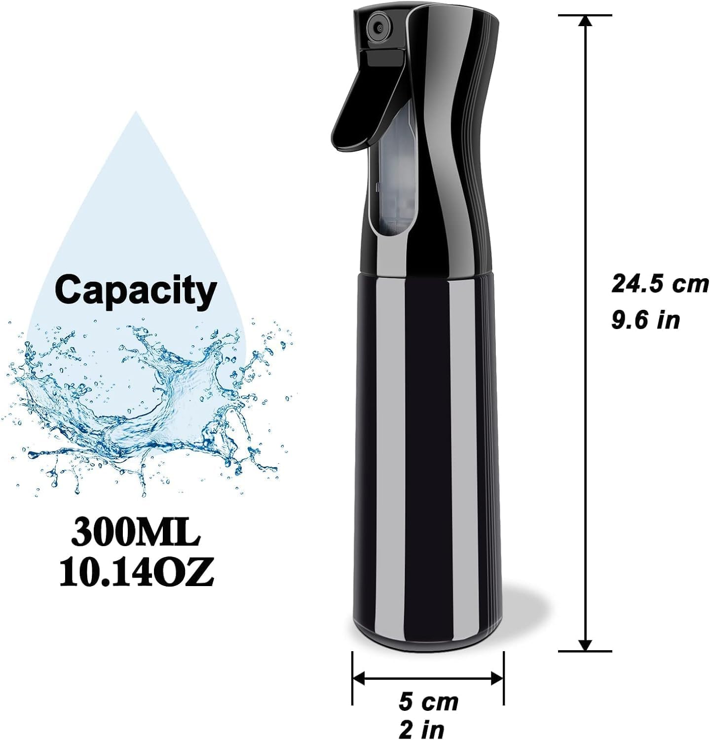 Refillable Empty Mist Water Spray Bottle
