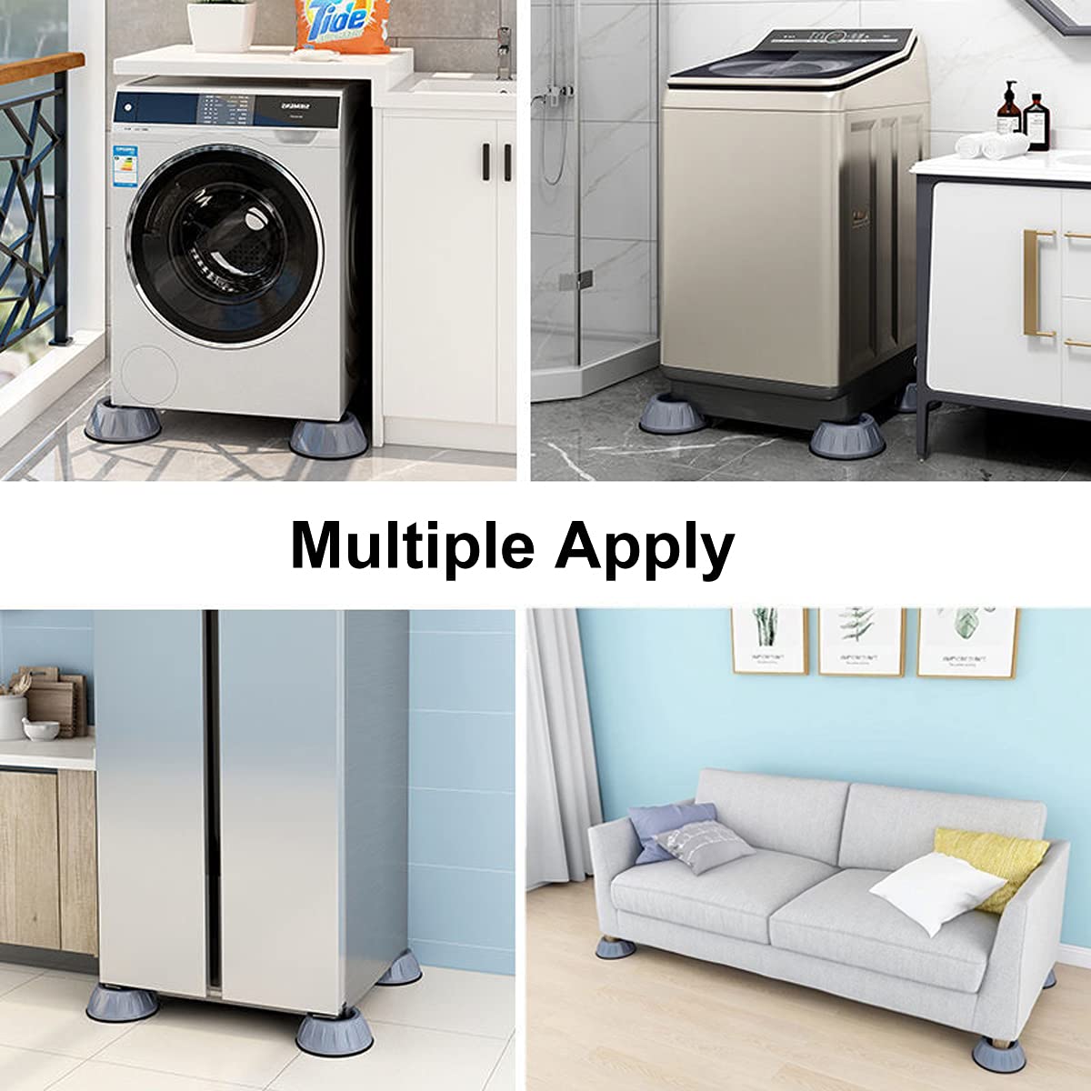 Anti Vibration Washing Machine Pad (4 Pcs)