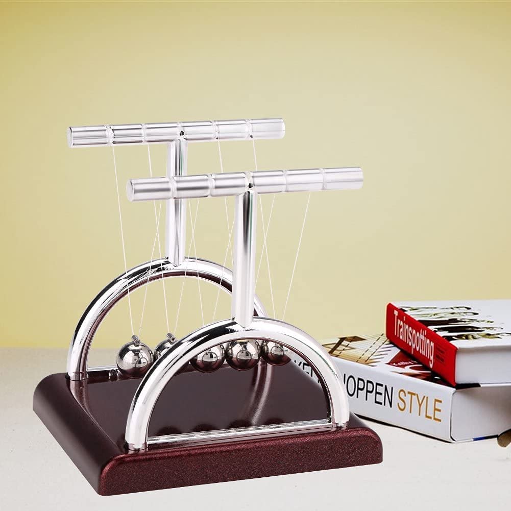 Newton Cradle Pendulum-Metal Perpetual Motion Toy & Swing Balance Collision Ball