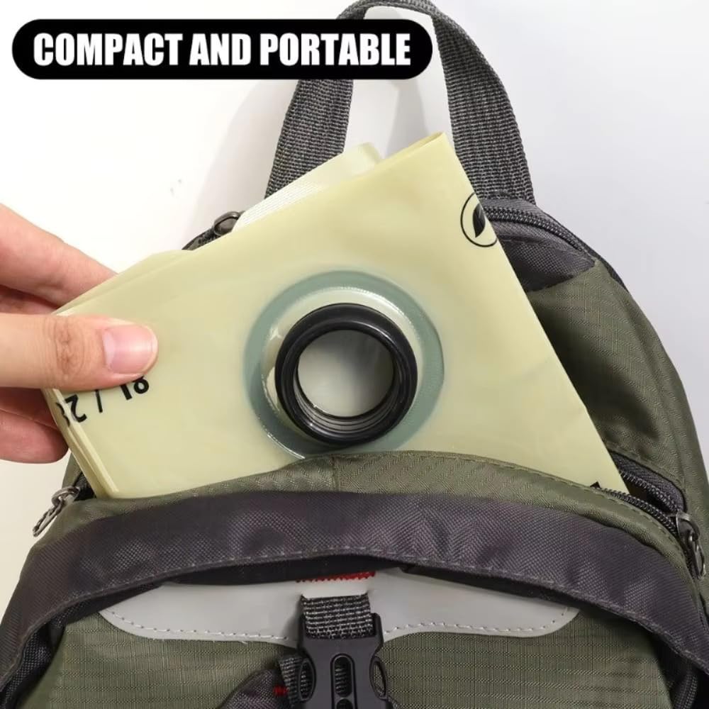 8L Folding Camping Water Bag Portable Thickened Water Storage Bag Large Capacity for Travel Fishing Outdoor Activities