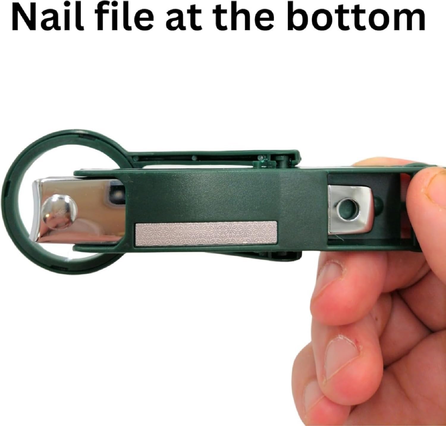 Magnifying Nail Cutter with 3X Zoom Lens | Precision Stainless Steel Nail Clipper for Enhanced Visibility Of Eyes | Ideal for Fingernails & Toenails | Professional Nail Care Tool for Seniors & Adults