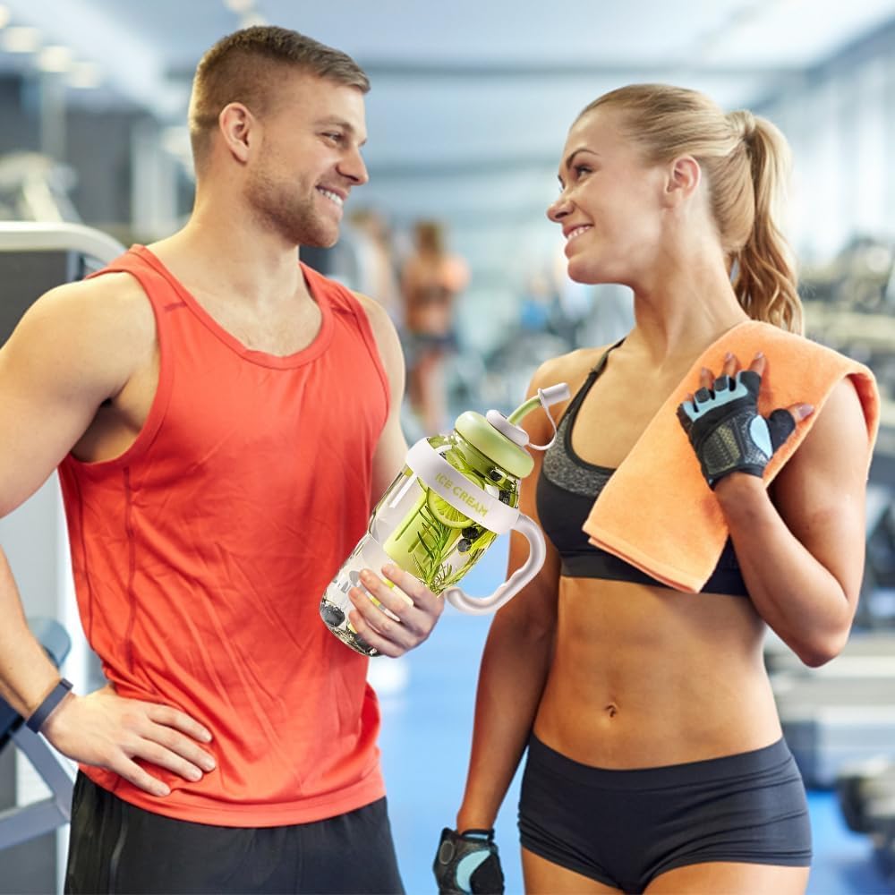 Ice Bottle With Straw (1300ml)