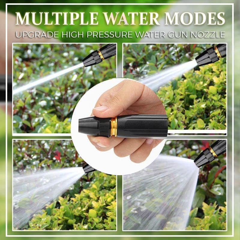 Brass Water Spray Nozzle, 1/2”, with ALL Attachments, Adjustable Water Jet Spray Gun, High Pressure, For Garden, Wash Bike-Car-Pets