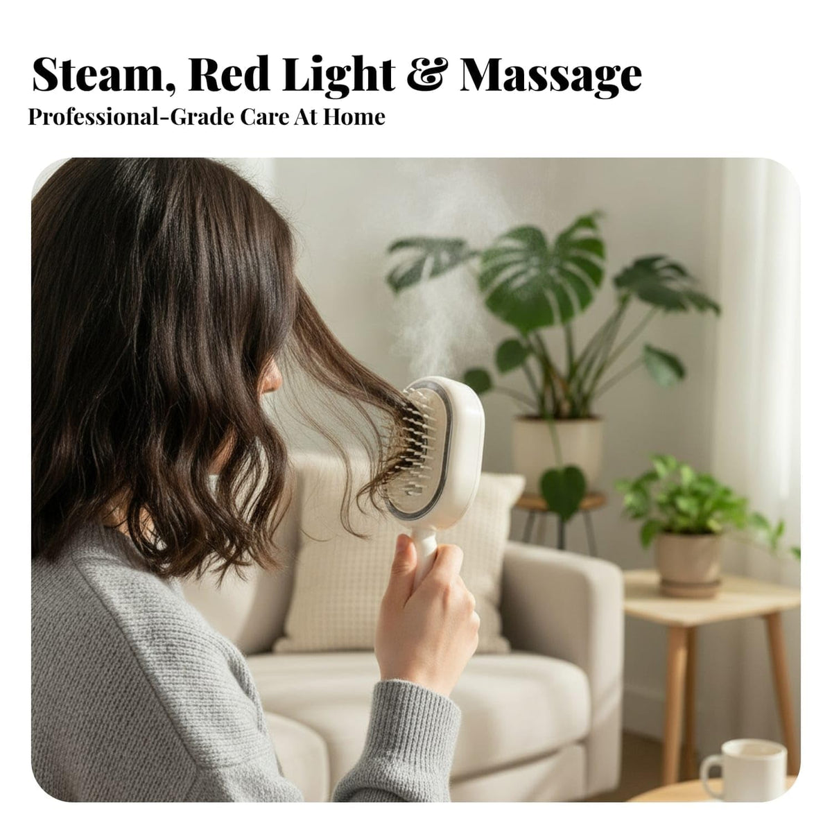 Handheld Steam Hair Brush Comb