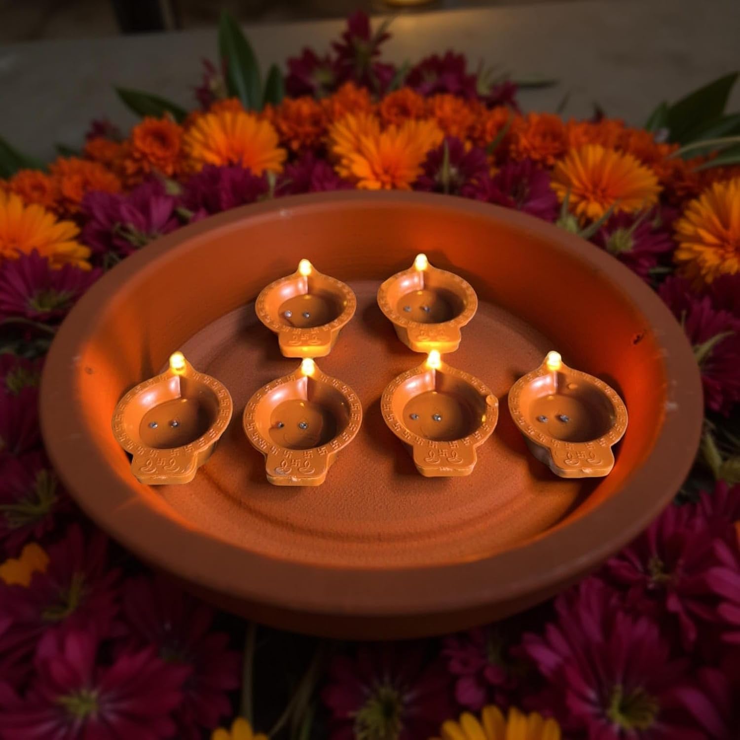Water Sensor Led Diya (7 pcs)