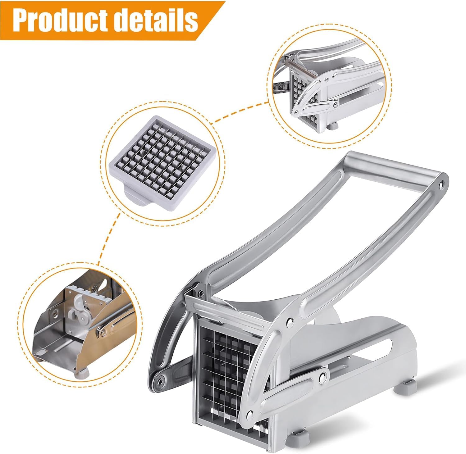 French Fries & Potato Chips Cutter Machine with Blade