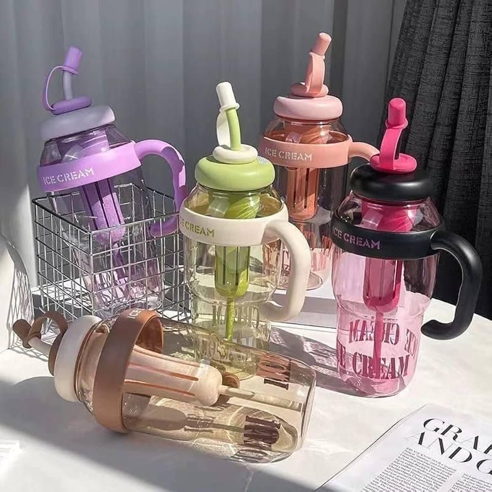 Ice Bottle With Straw (1300ml)