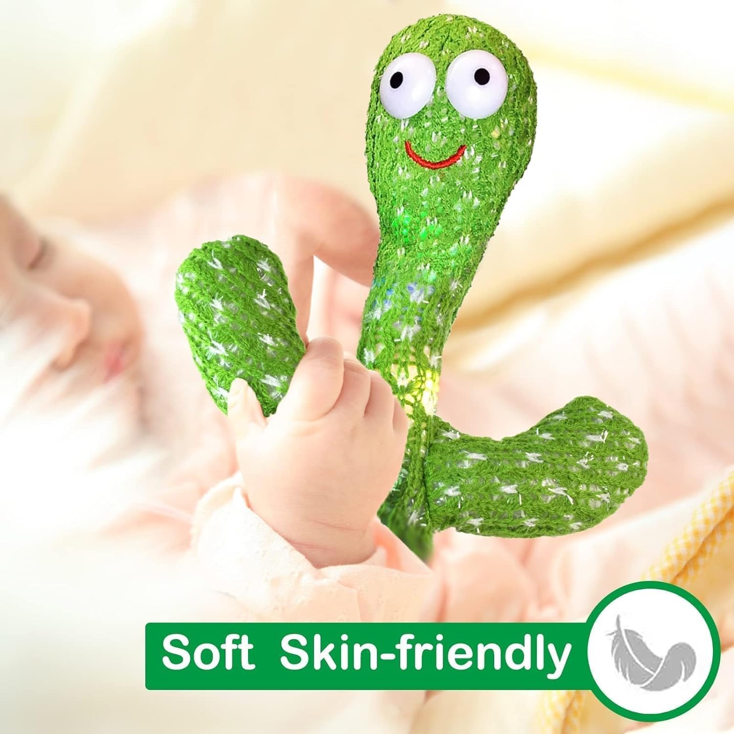 Rechargeable Toys Talking Cactus Baby Toys for Kids Dancing Cactus Toys Can Sing Wriggle & Singing Recording Repeat