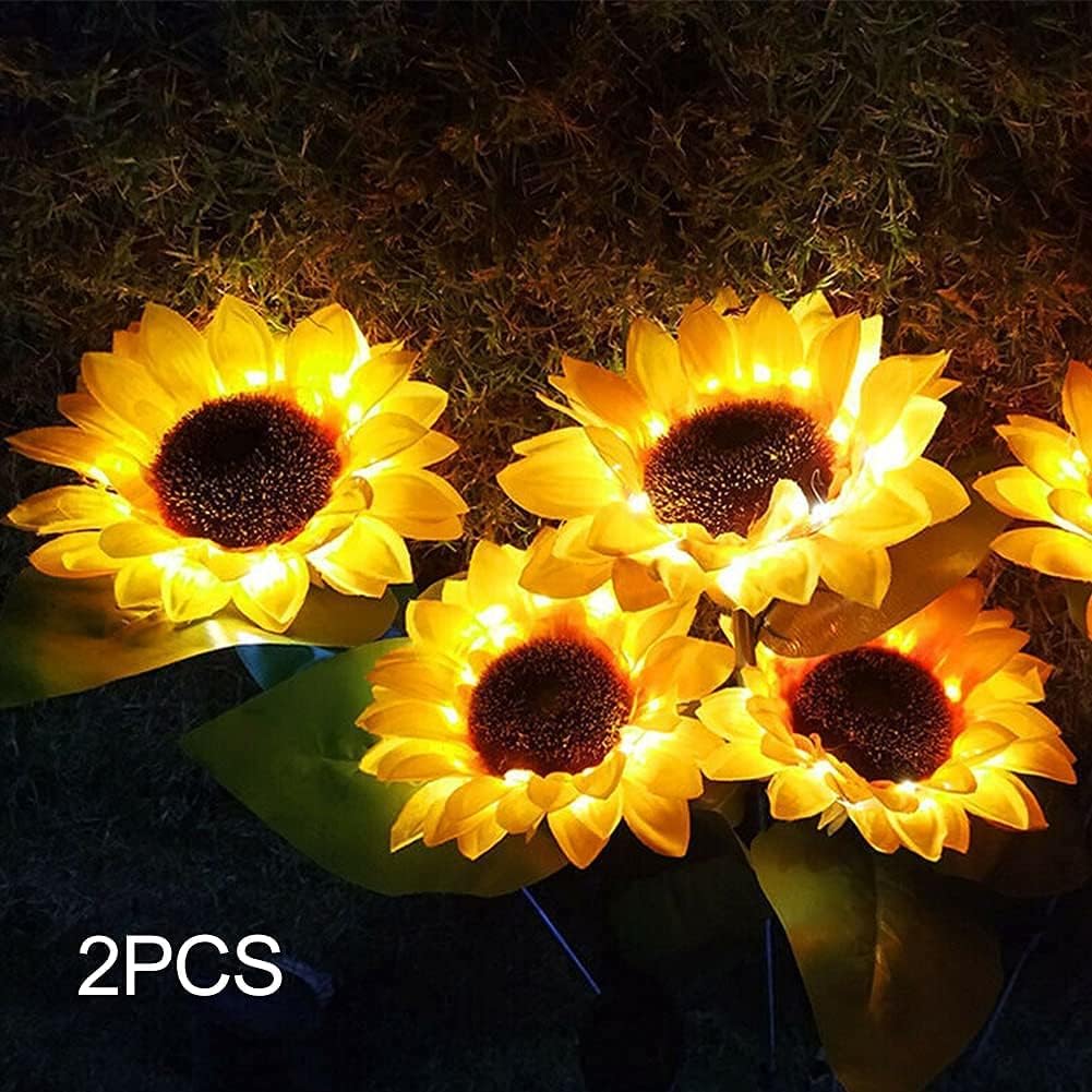 Sunflower Garden Light(2 PIS) Solar Garden Lights Outdoor