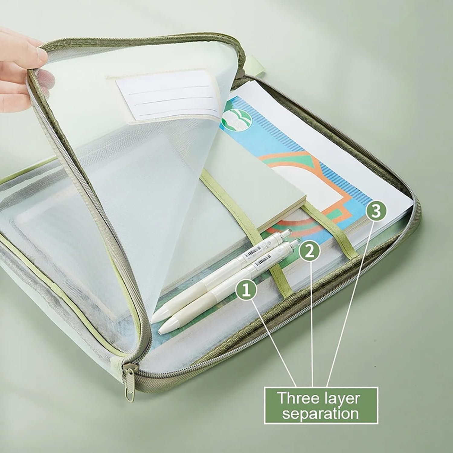 A4 MESH ZIPPER DOCUMENT BAG 33*26 CM (1pc)