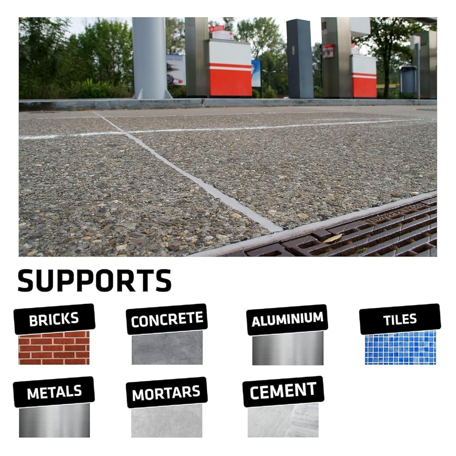Waterproof Silicone Sealant Adhesive for Roof & Leakage Repair | Weather Resistant | For Concrete, Metal, Steel, Aluminum, Tiles & Water Tank | Flexible & Paintable 750gm
