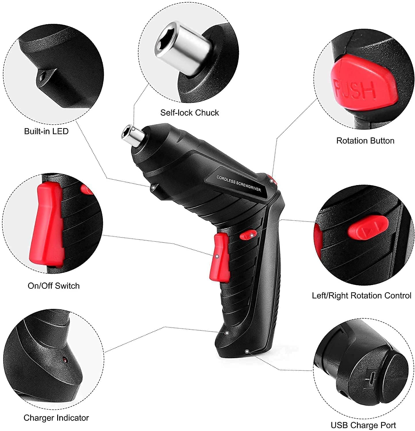 47 in 1 Cordless Electric Screwdriver Set