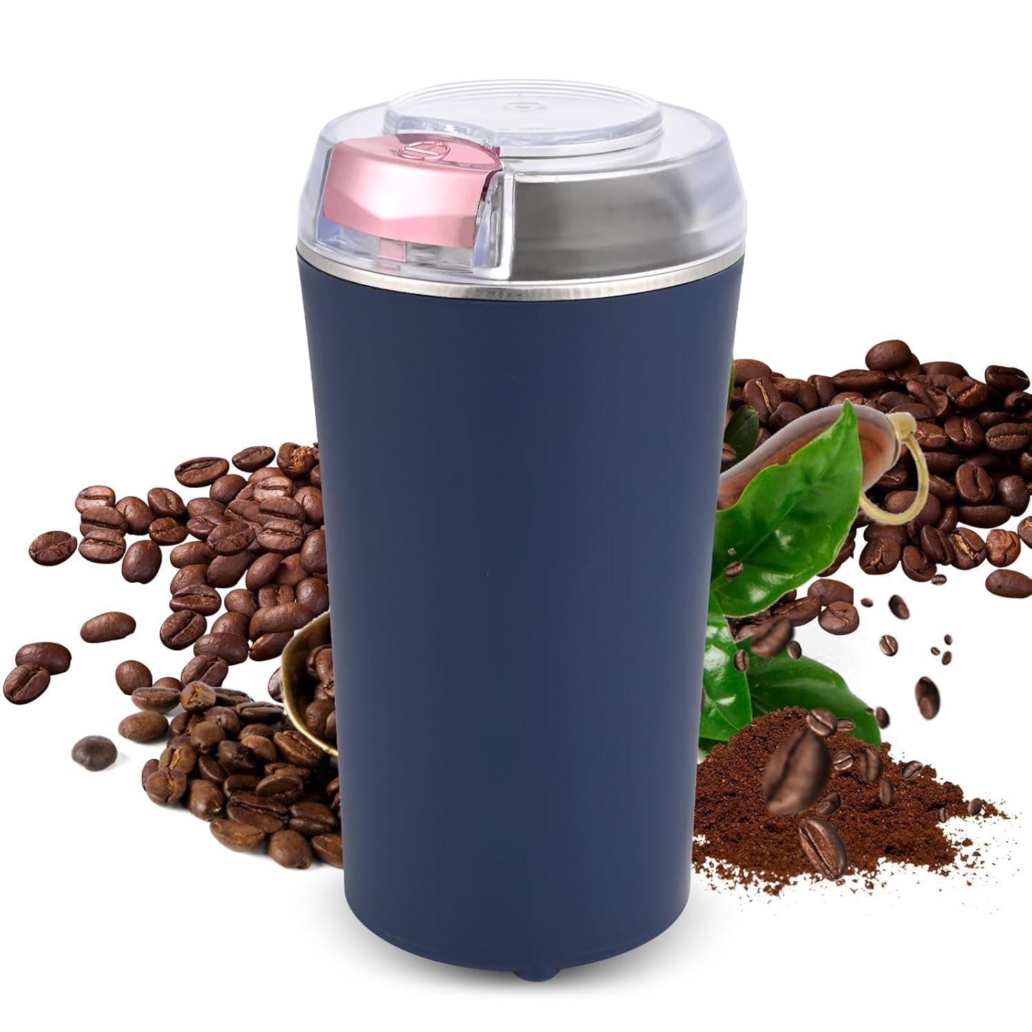 Portable 4-Blade Mini Grinder & Blender for Home & Office