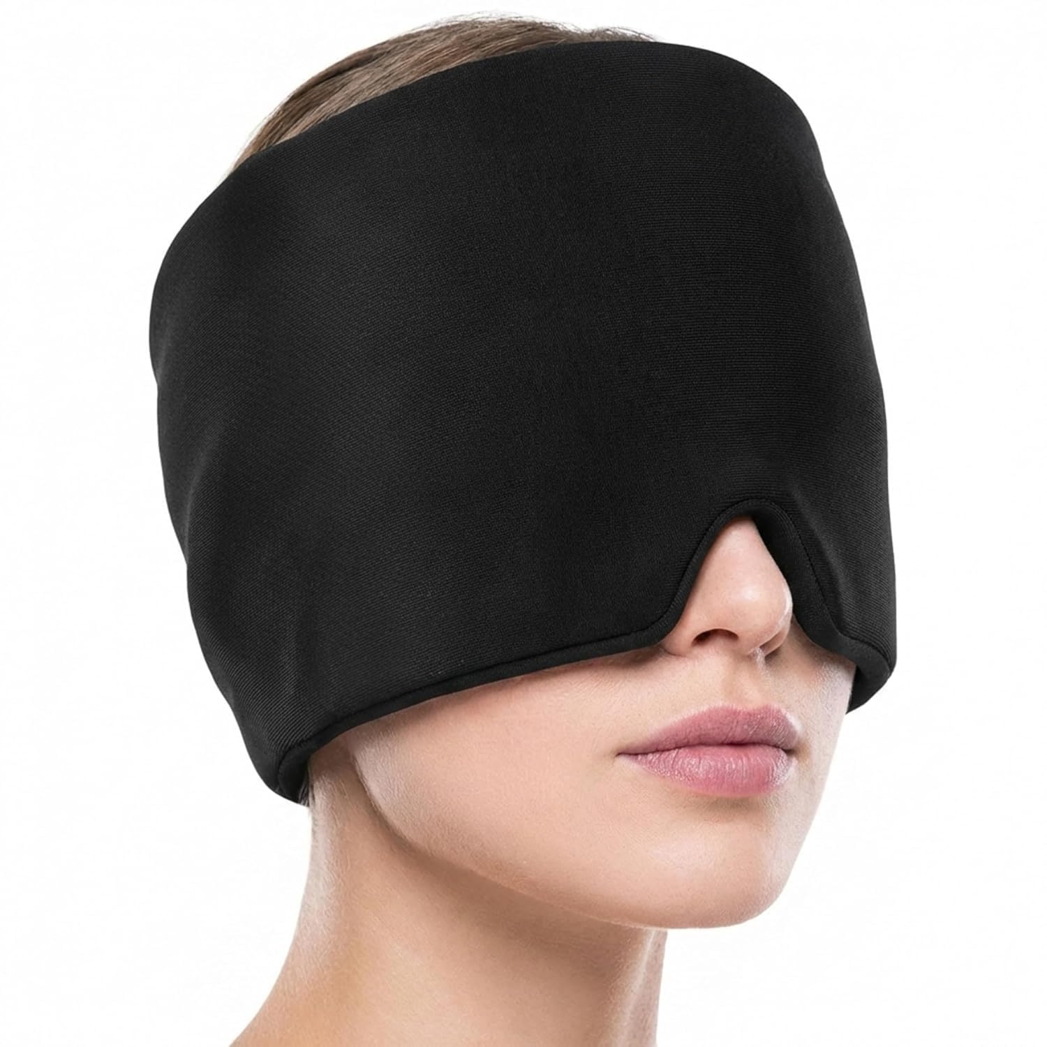 Migraine Relief Cap for Headache & Migraine Pain | Hot & Cold Therapy Cooling Gel Mask | Sinus, Stress, Tension Relief Head Wrap | Reusable Ice Pack Cap for Men & Women (Multicolor)