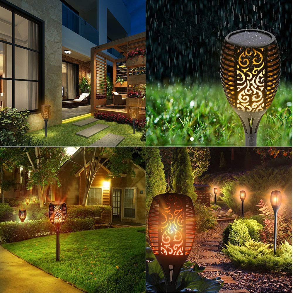 Solar Flame Light – Outdoor Waterproof Flickering Lamp for Garden & Party Decoration( Pack of 10)