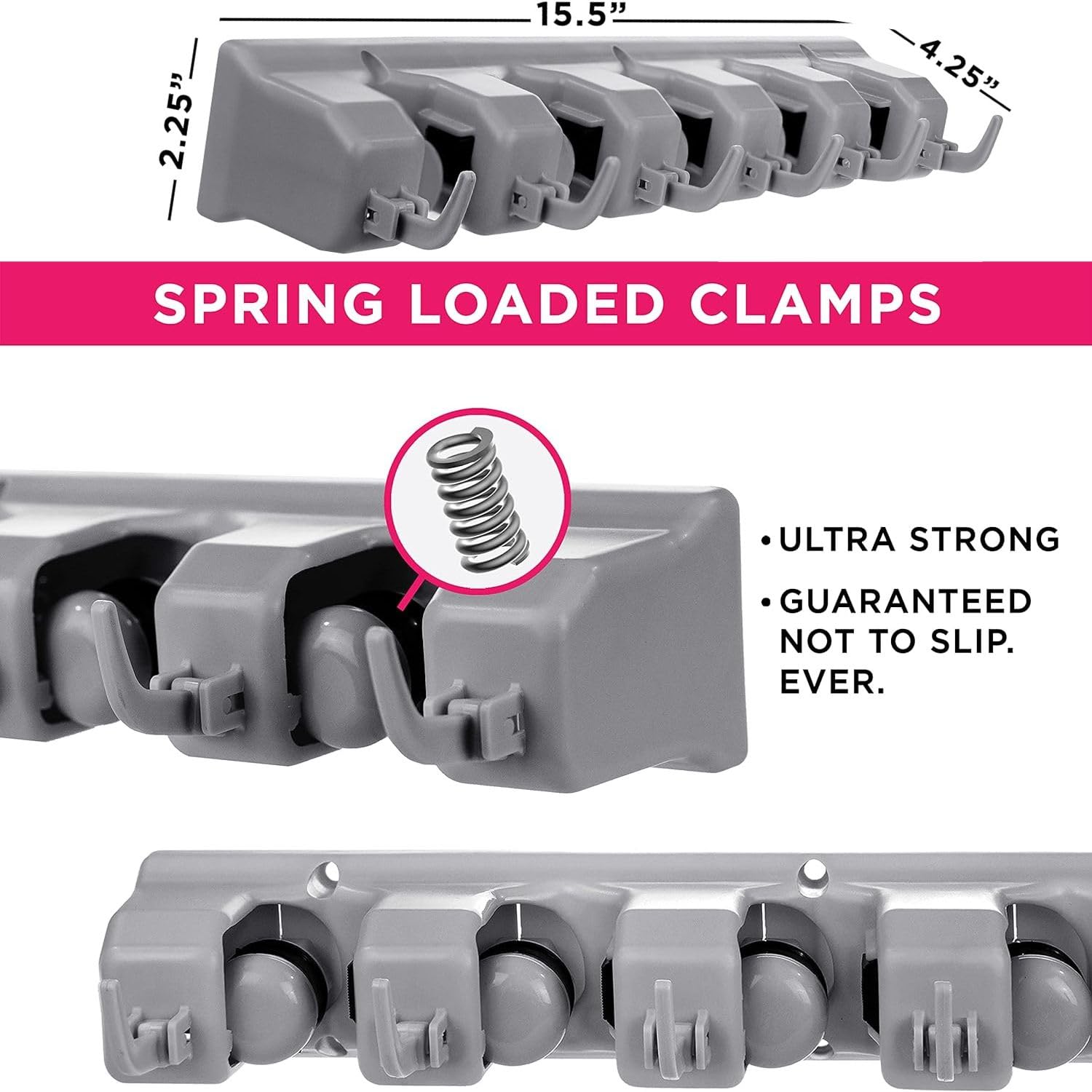 5 Slot Broom Holder