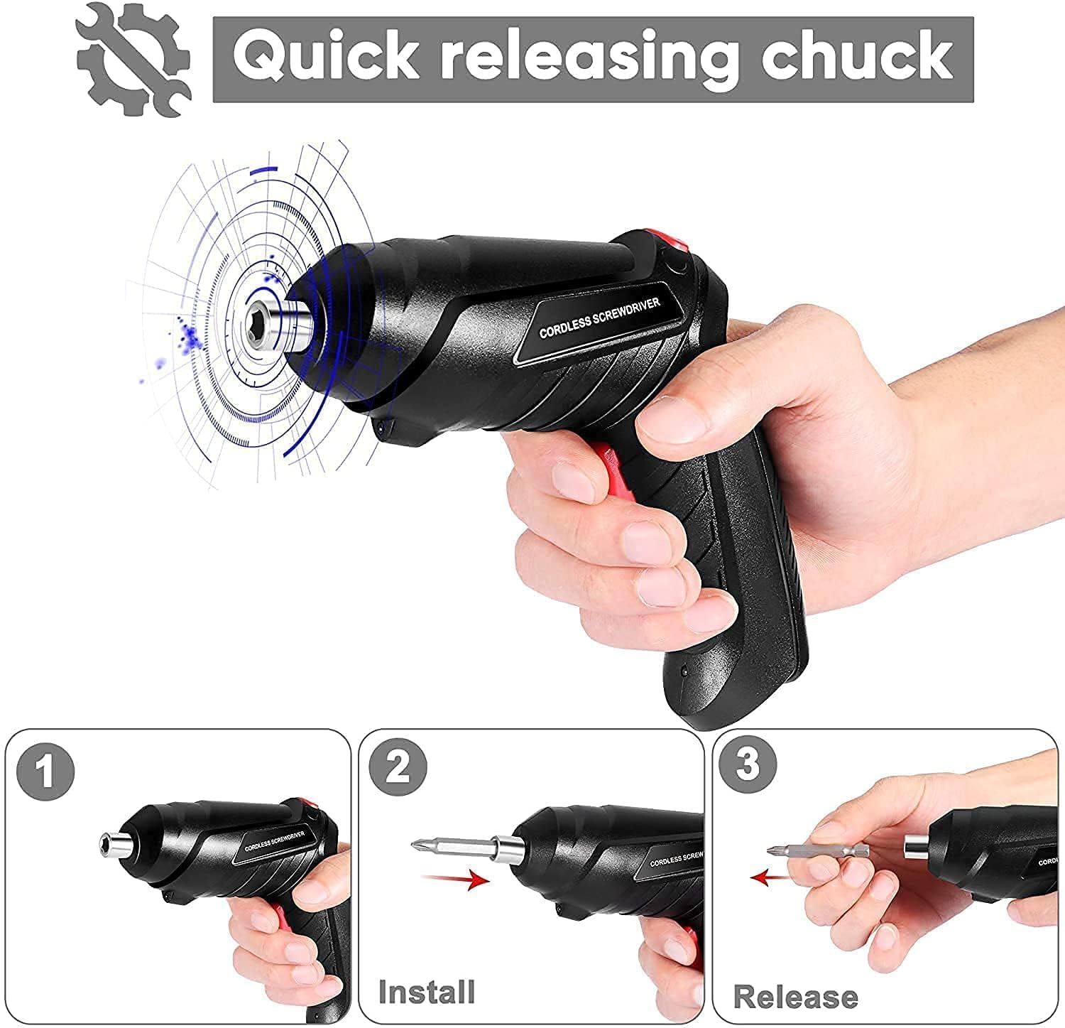 47 in 1 Cordless Electric Screwdriver Set