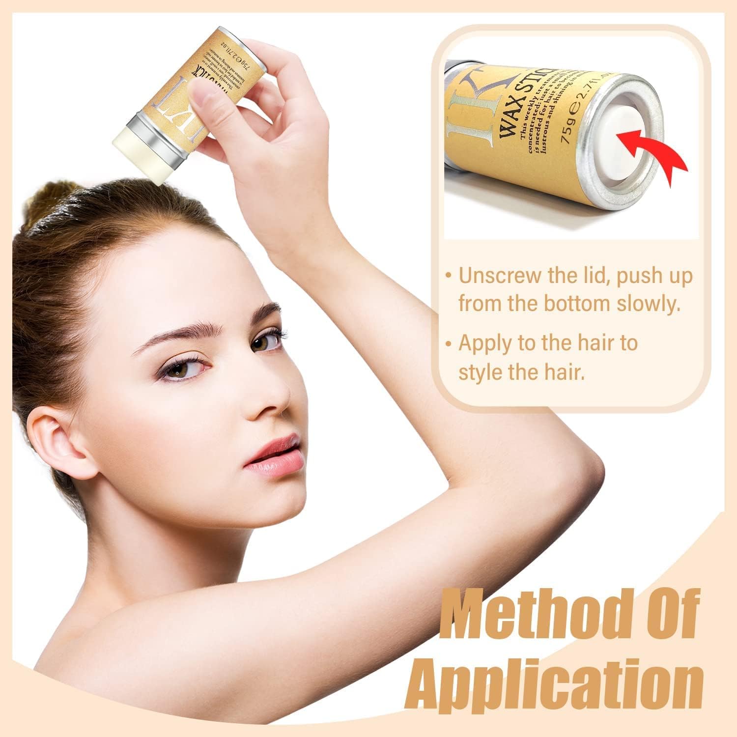 Hair Wax Stick for Women & Men - Hair Slick Back Stick