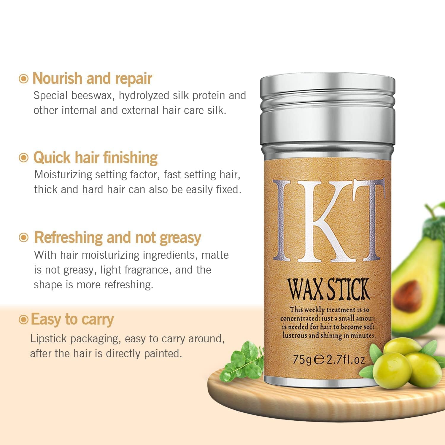 Hair Wax Stick for Women & Men - Hair Slick Back Stick