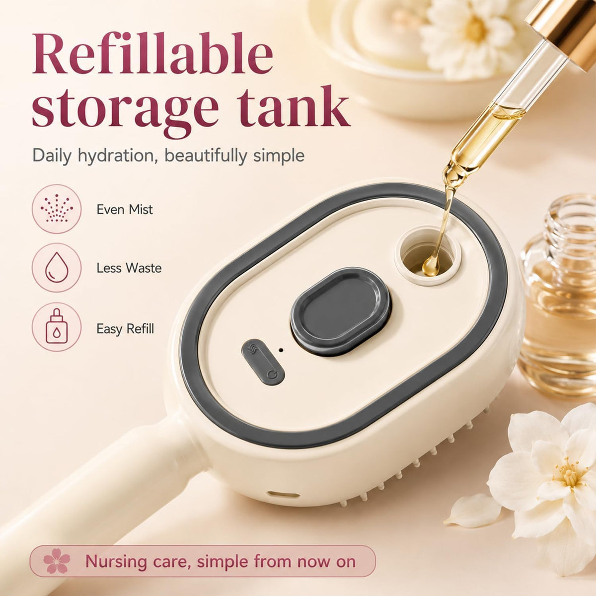 Handheld Steam Hair Brush Comb