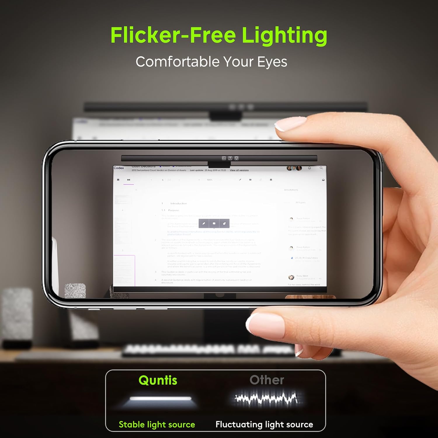 Computer Monitor Lamp, 50CM Screen Monitor Light Bar for Eye Caring