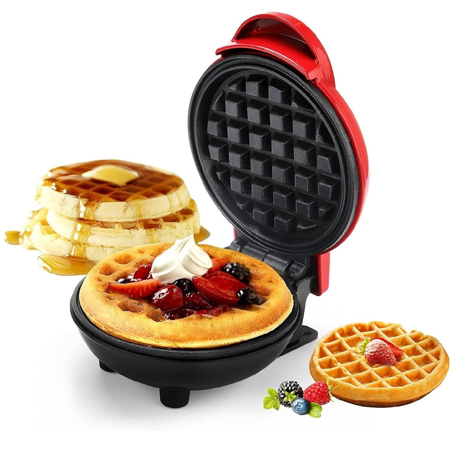 Mini Waffle Maker Machine Waffle Iron Home Appliances Kitchen Gift Easy To Clean, On-Stick Surfaces, Perfect Breakfast, Dessert, Sandwich, Cakes, Other Snacks Machine