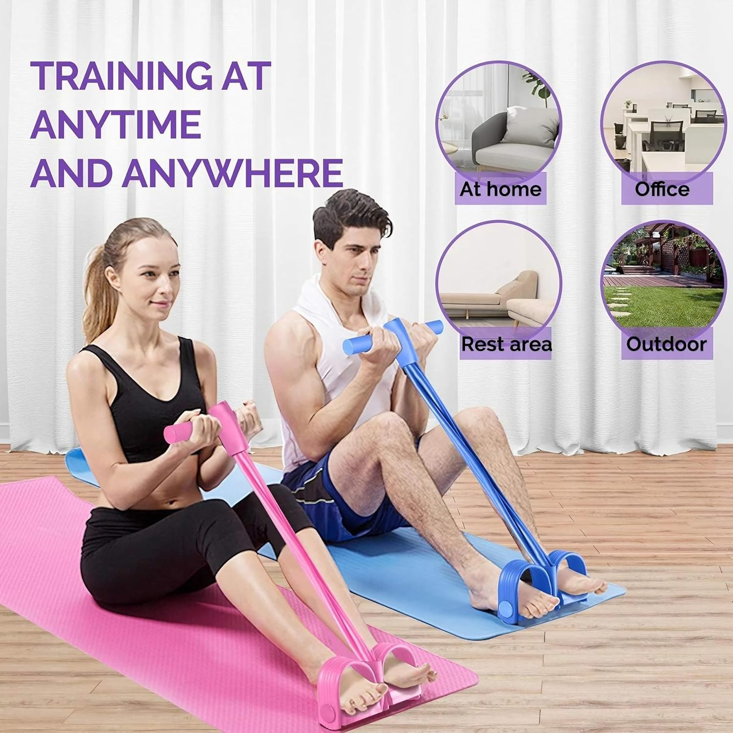 Pull Reducer Resistance Band, Tummy Body Building Equipment, for Abdomen/Waist/Arm/Leg