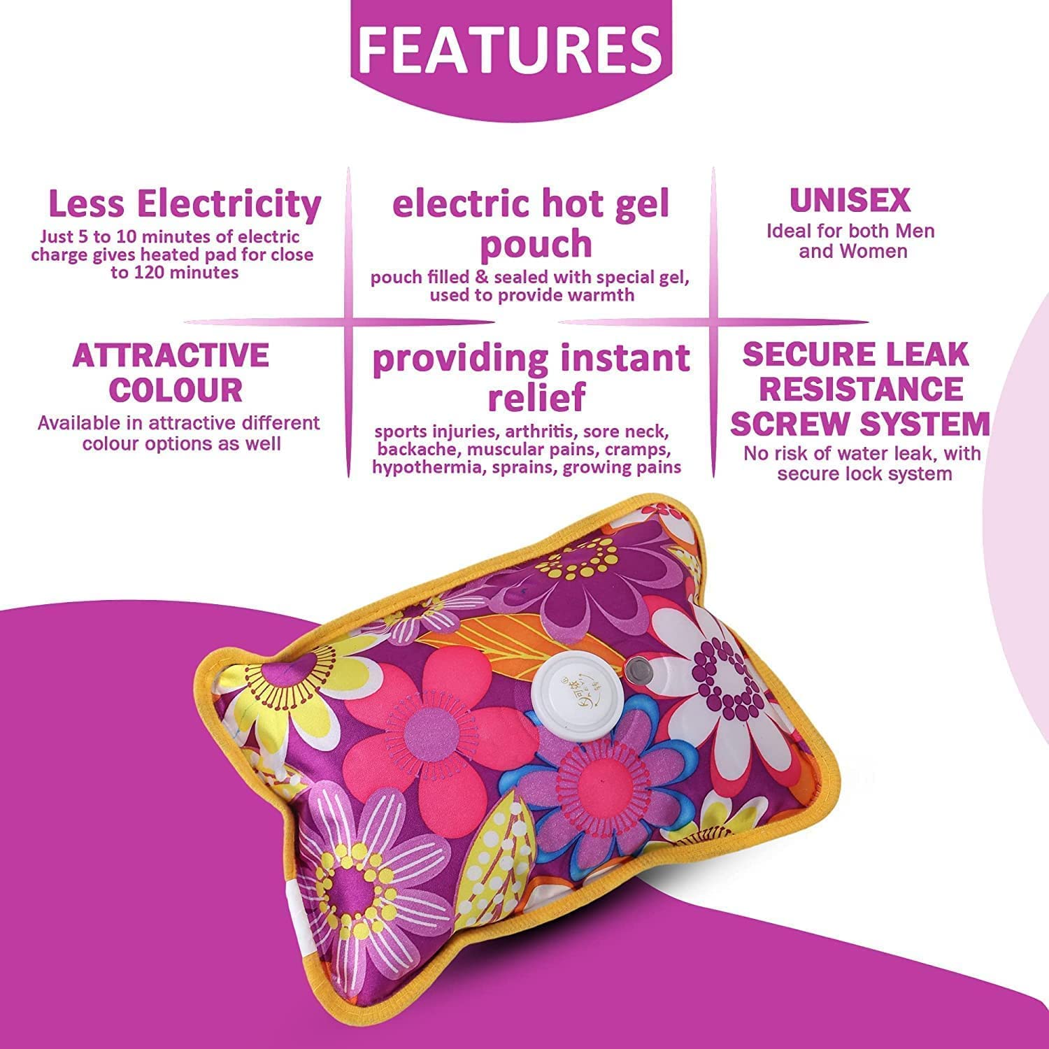 Electric Hot Water Bag (Loose Packing) (Without Water/Gel)