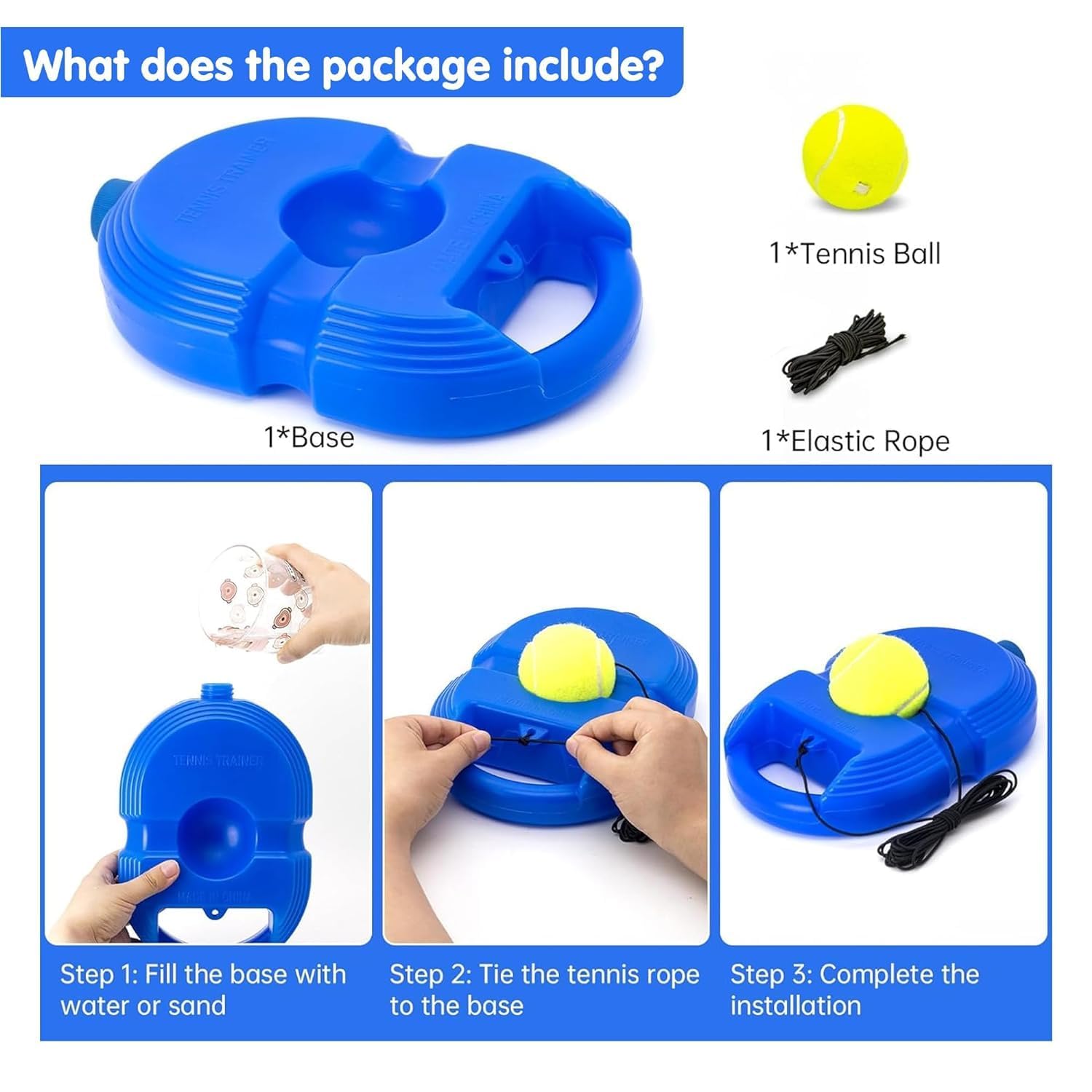 SOLO Tennis Trainer Rebound Ball with String