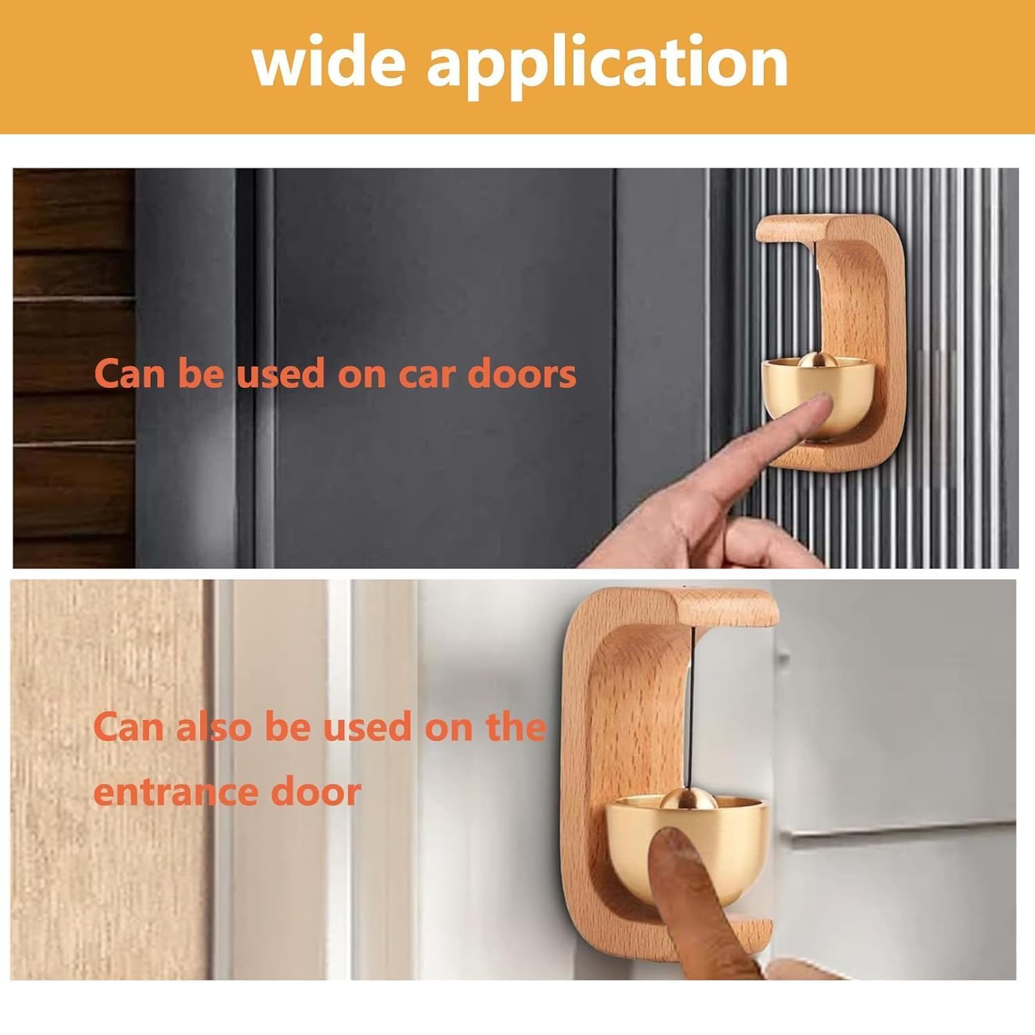 Wooden Door Bell