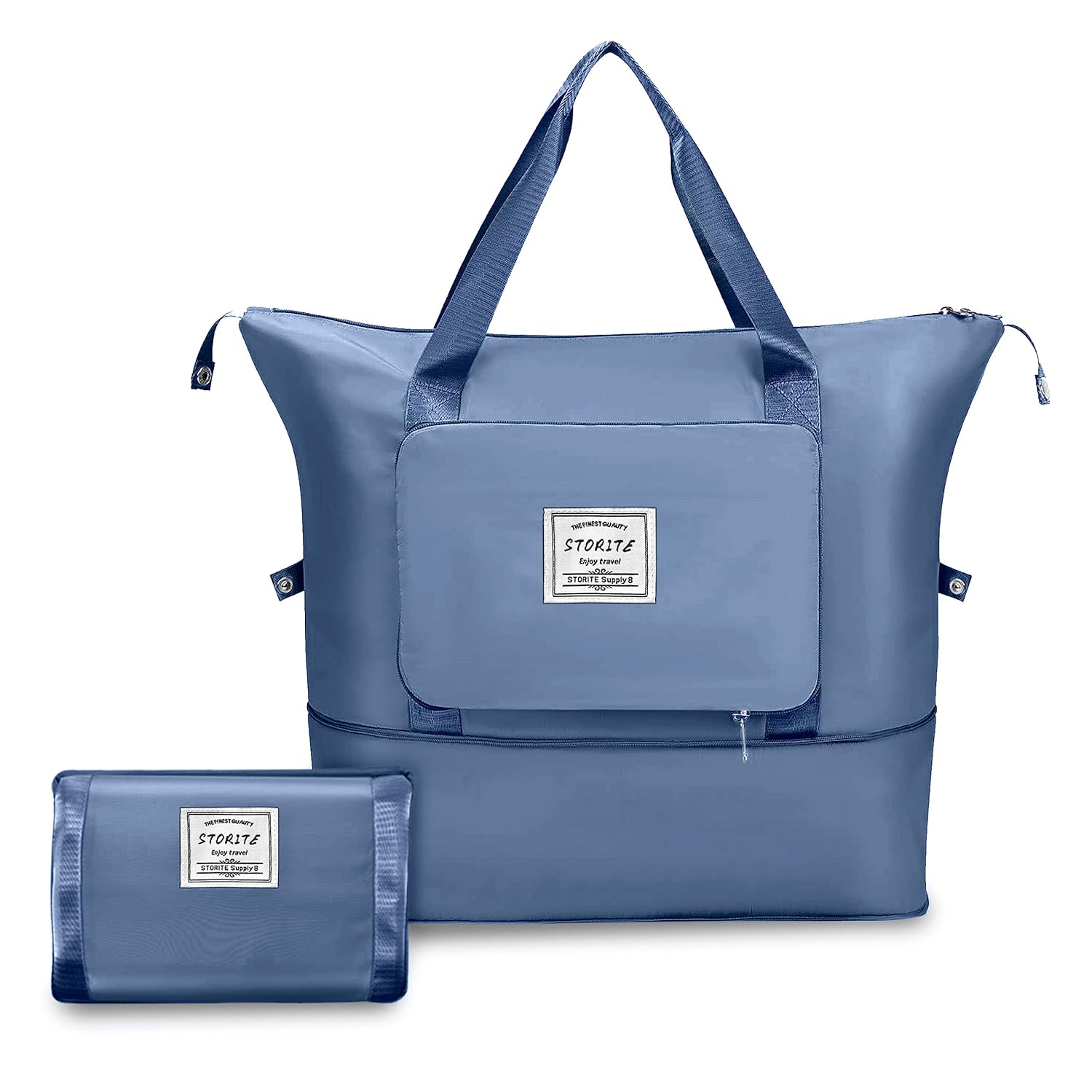 Oxford Fabric Large Capacity Travel Bag, Foldable Travel Bag, Expandable Travel Duffel Bag, Collapsible Waterproof Large Capacity Travel Handbag, Overnight Bag For Women