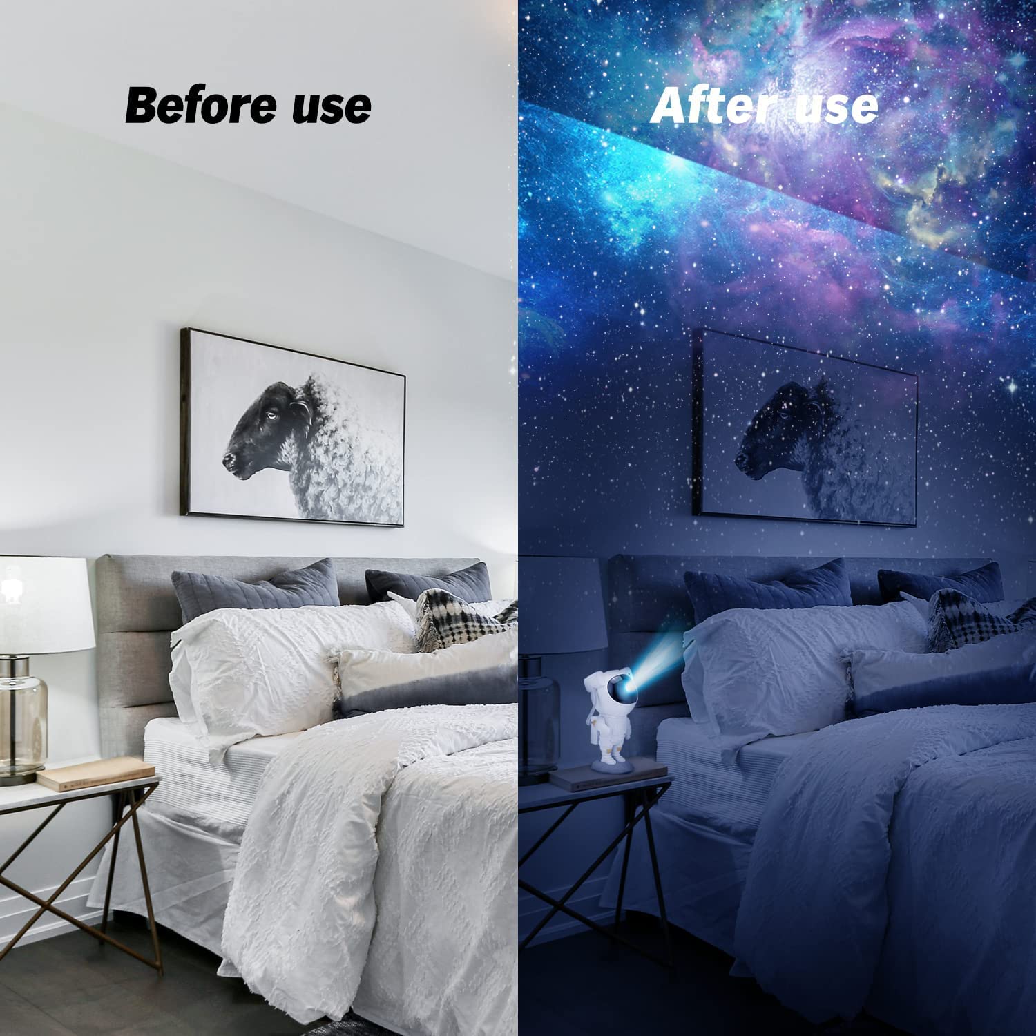 Astronaut Galaxy Projector Night Light – 360°