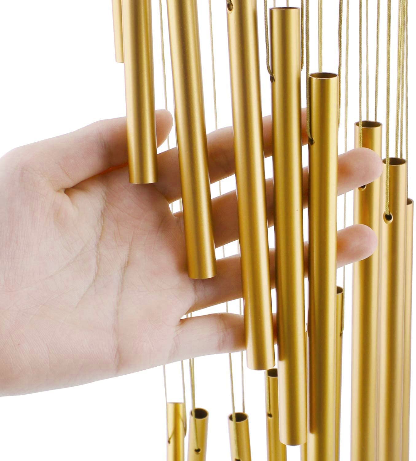 Wind Chimes for Home Decoration, 15 Metal Tubes, Hanging Bells for Positive Energy, Outdoor Garden, Balcony Decor
